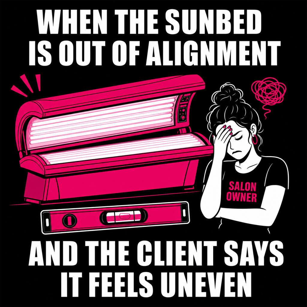 When the sunbed is out of alignment and not level
